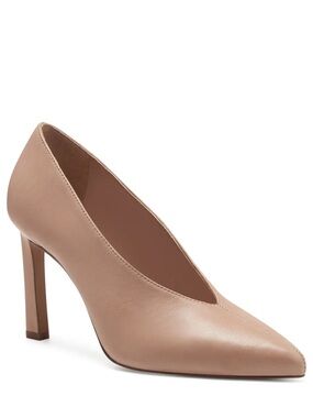Vince Camuto Leather Pump Heel Nude